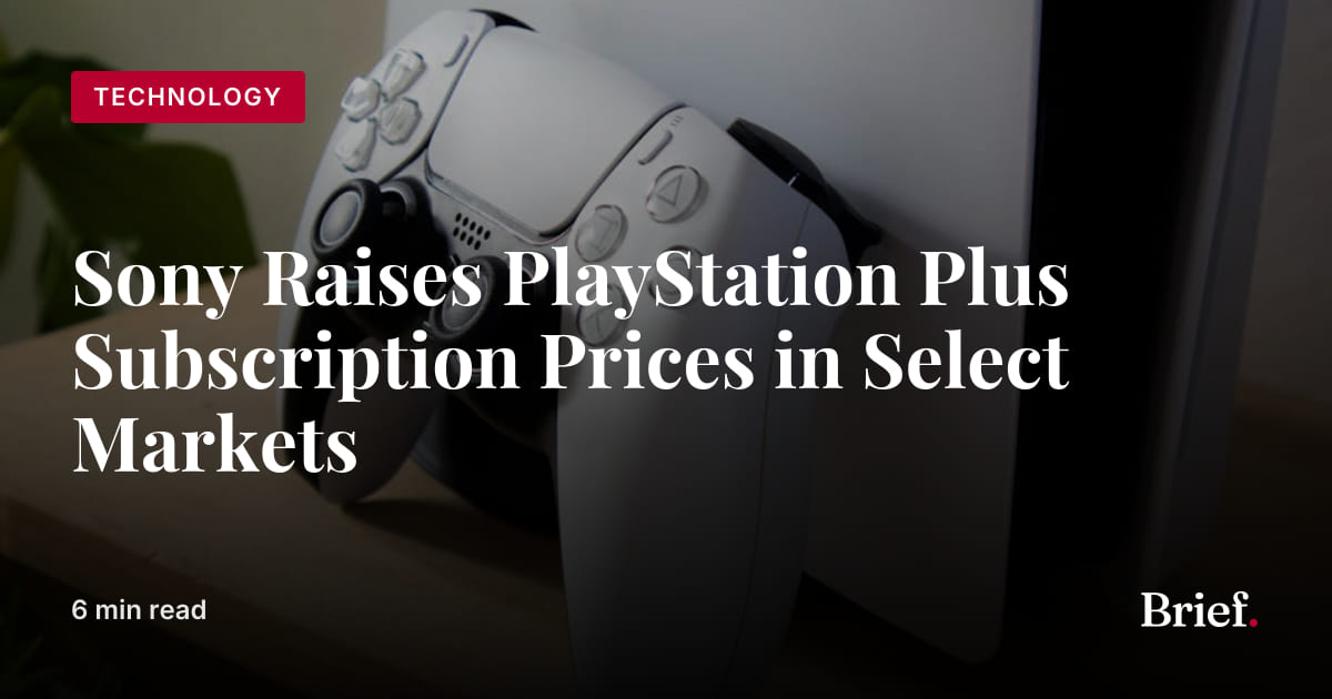 Sony Raises PlayStation Plus Subscription Prices in Select Markets ...