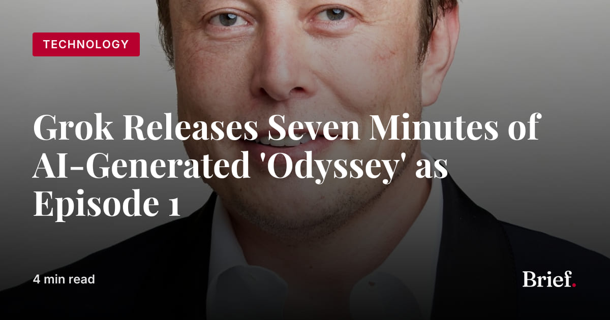 Grok Releases Seven Minutes of AI-Generated 'Odyssey' as Episode 1 ...